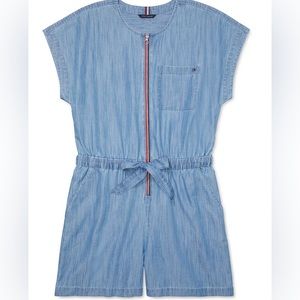 TOMMY HILFIGER Chambray Zip Romper